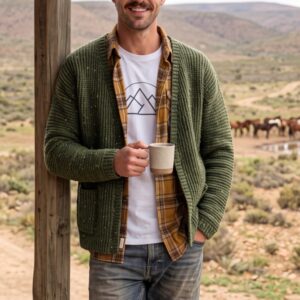 Wool Pattern 8014 – Cactus Ridge Cardigan