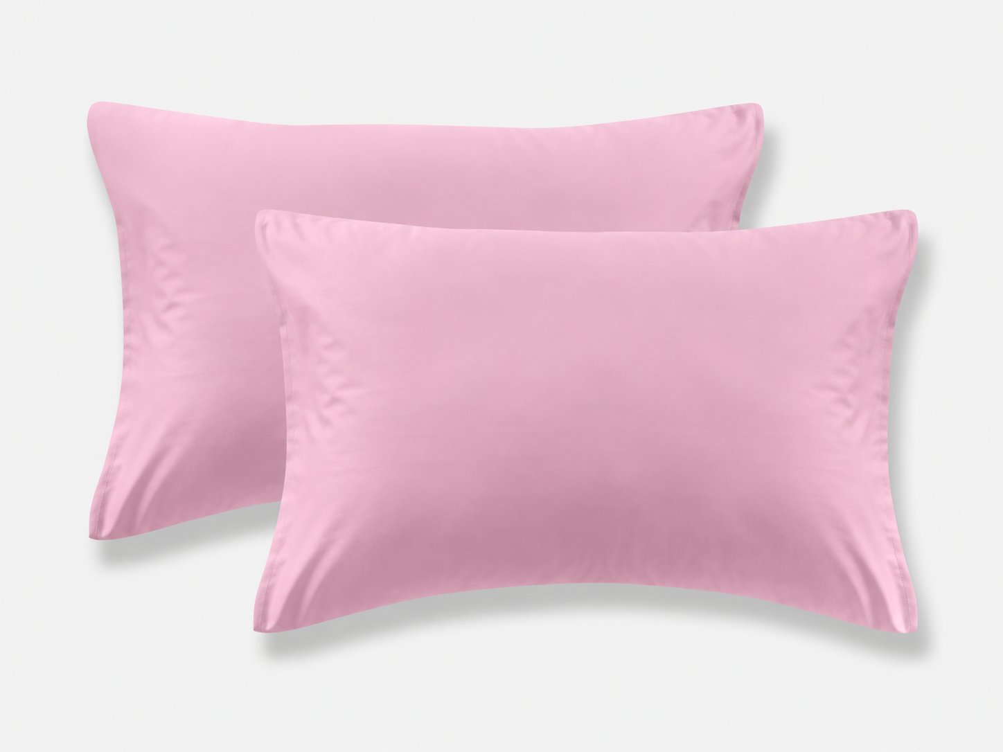 Plain Polycotton TC144 Pink Pillowcases