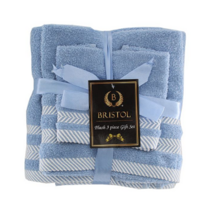 Plush Powder Blue 3PC Towel Set