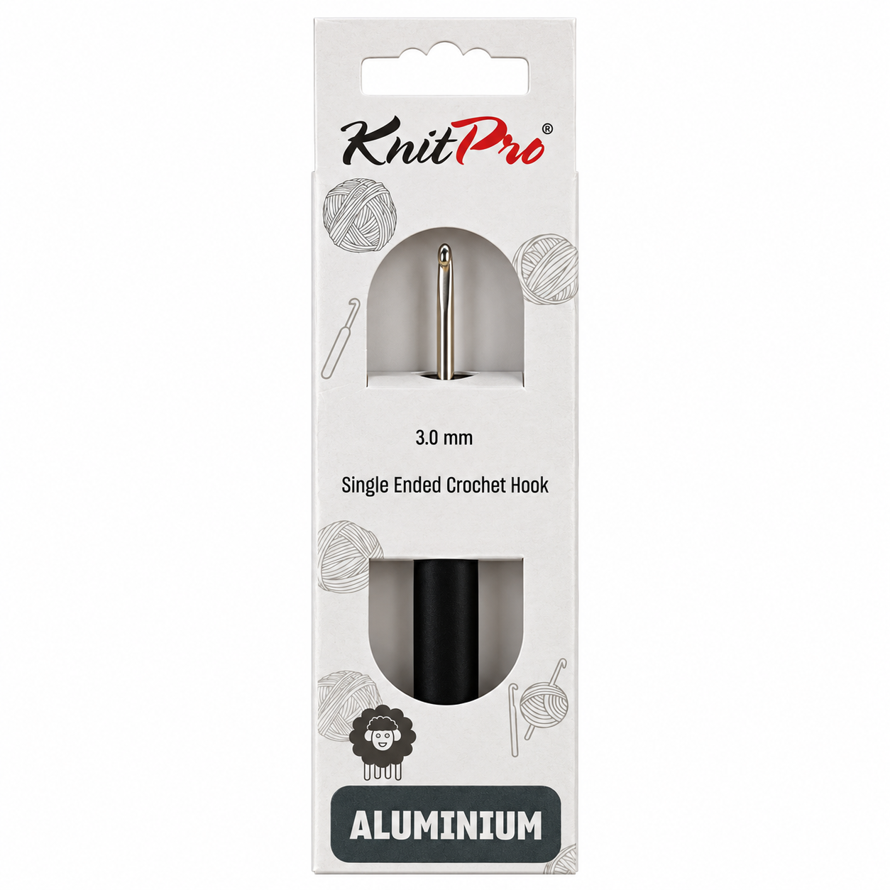 KnitPro Aluminium Single Ended Crochet Hook